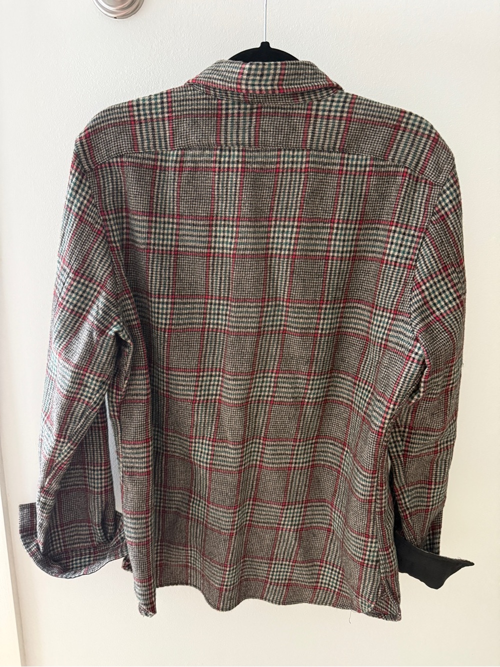 Todd Snyder Plaid Button-Down Shirt in Brown, Red, Cream - Picture 2 of 3